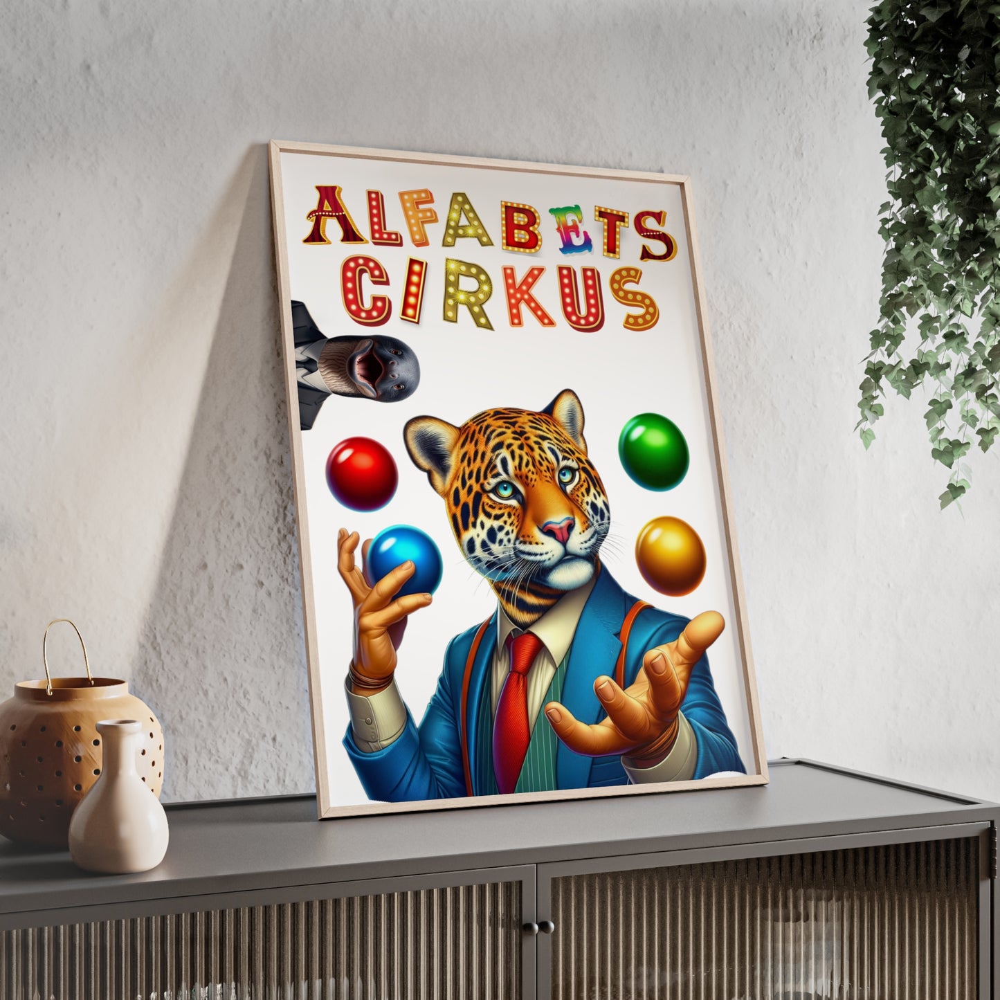 Poster | Alfabetscirkus | Tiger