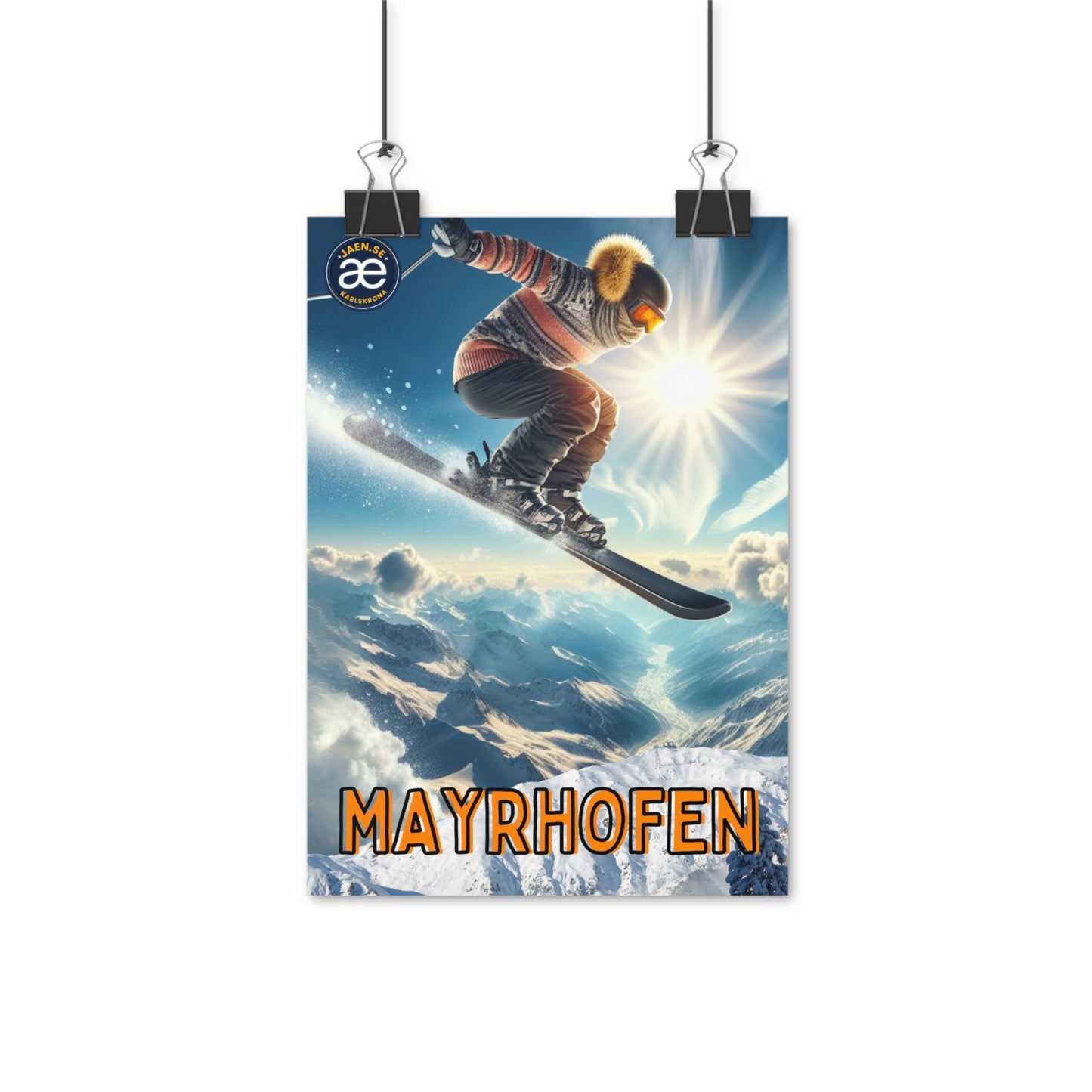 Poster | skier | Mayrhofen