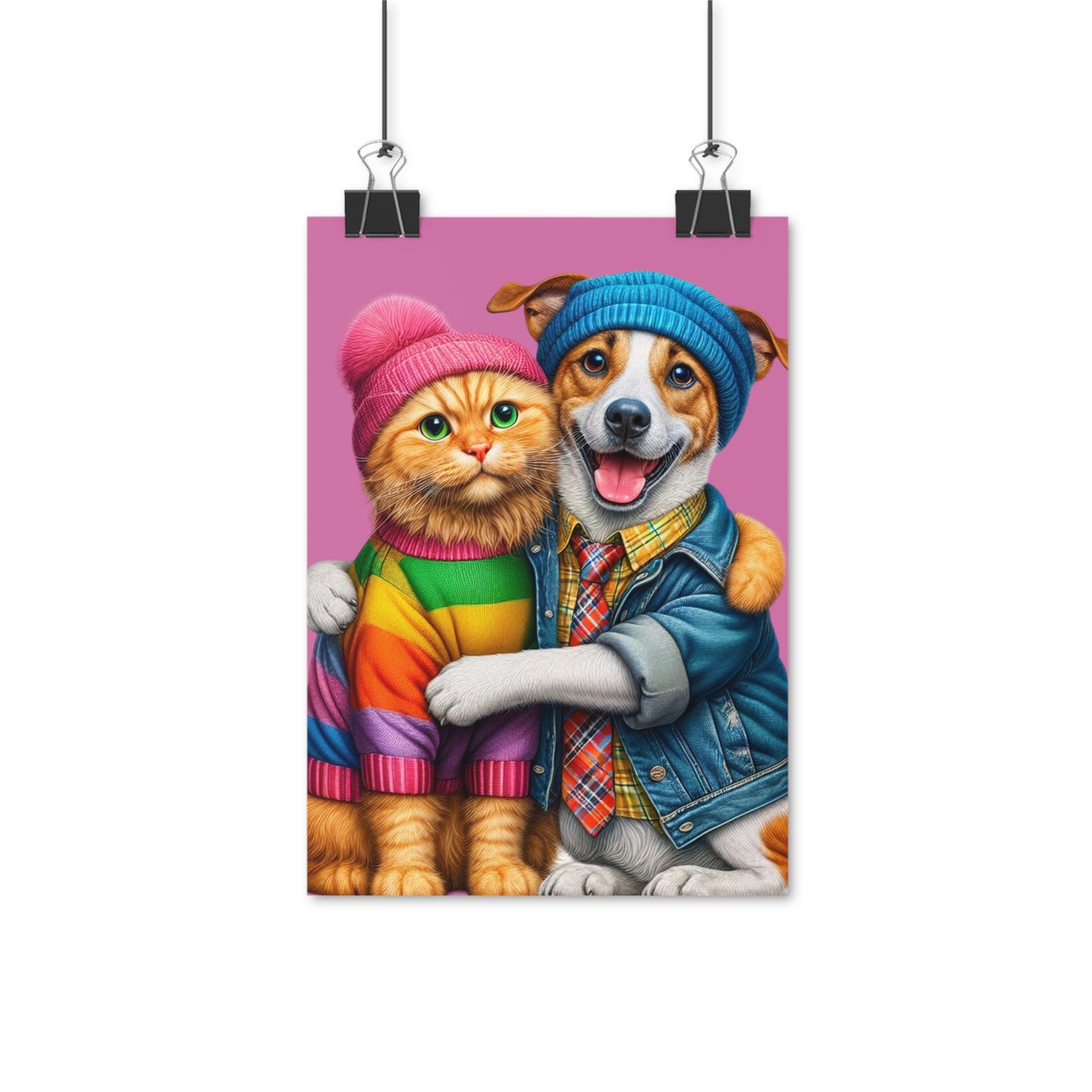 Poster Hund och Katt