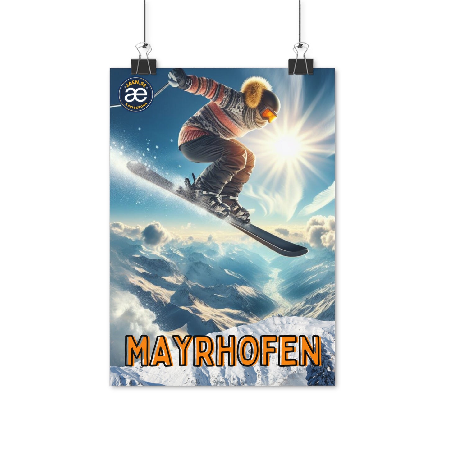 Poster | skier | Mayrhofen
