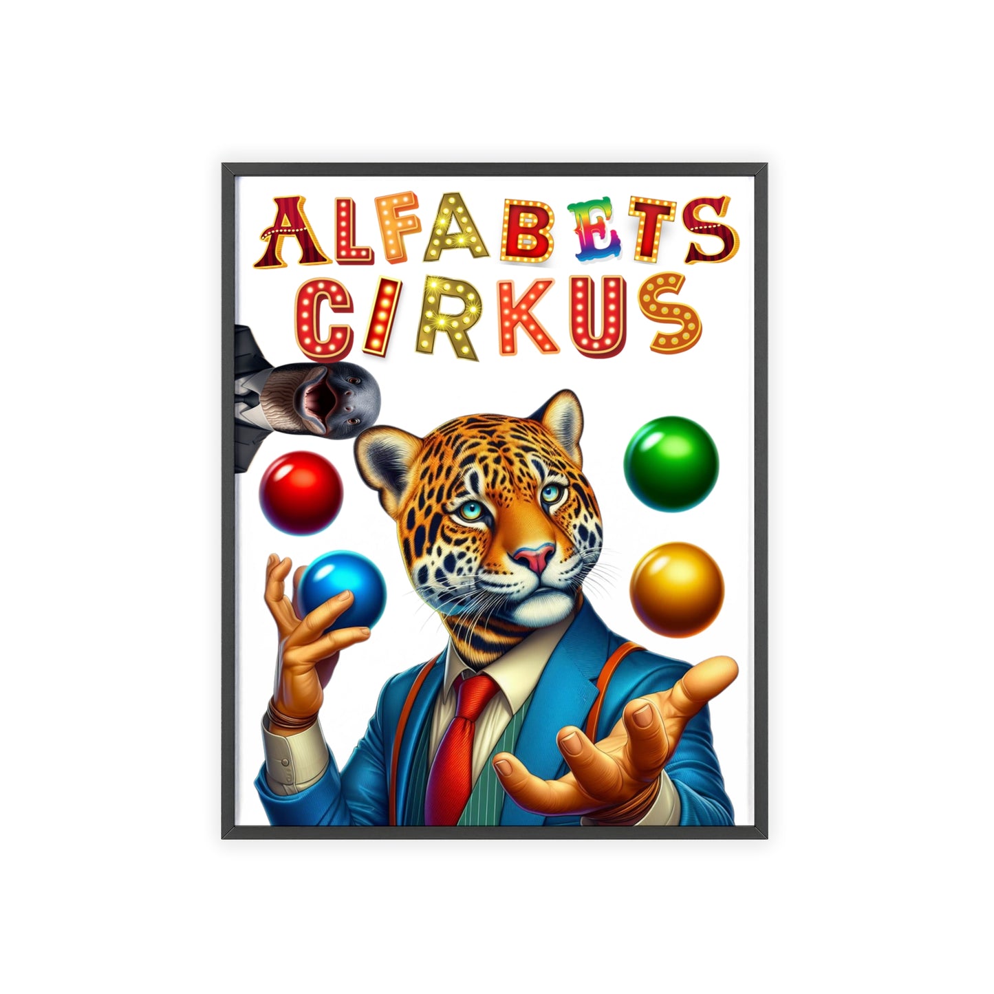 Poster | Alfabetscirkus | Tiger
