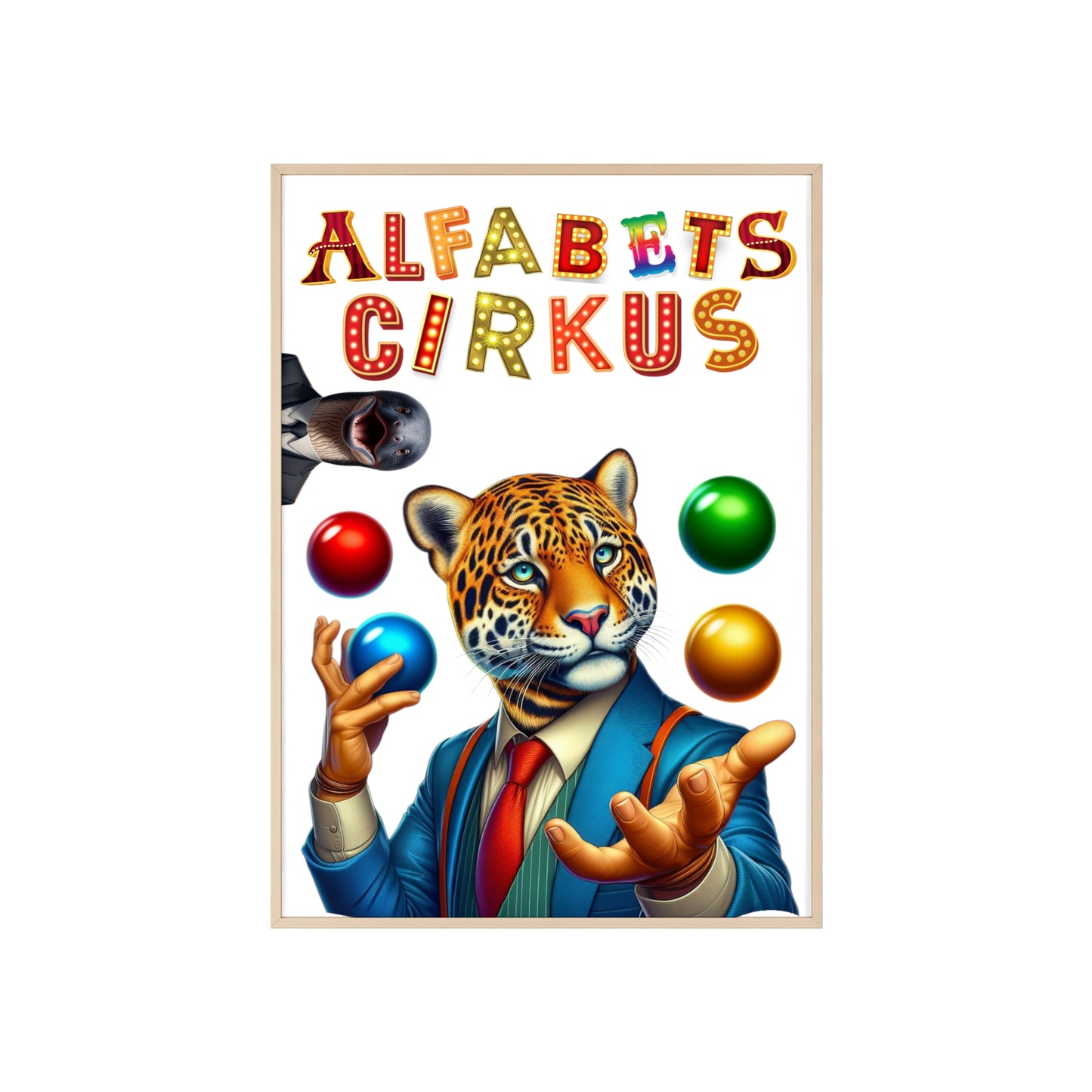 Poster | Alfabetscirkus | Tiger