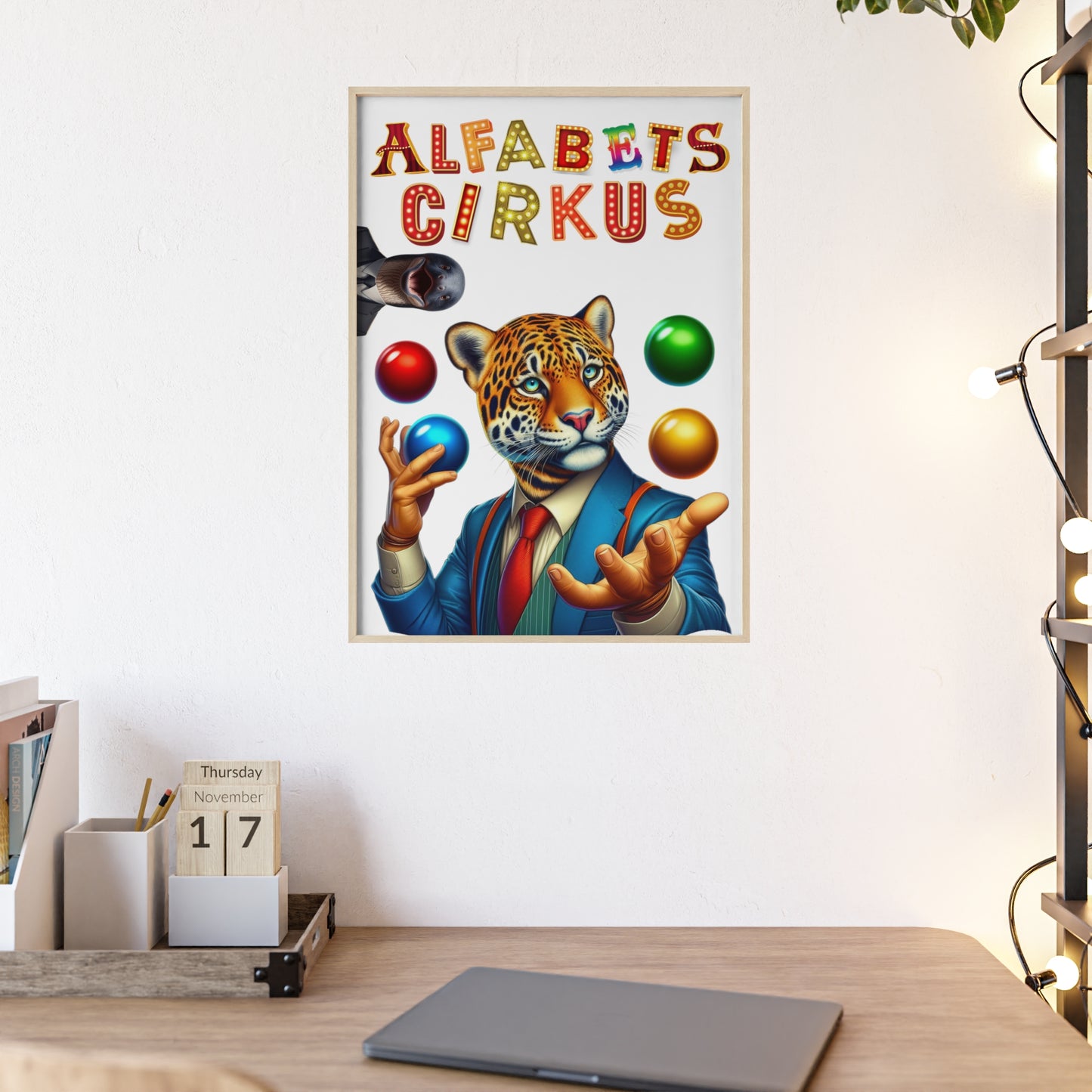 Poster | Alfabetscirkus | Tiger