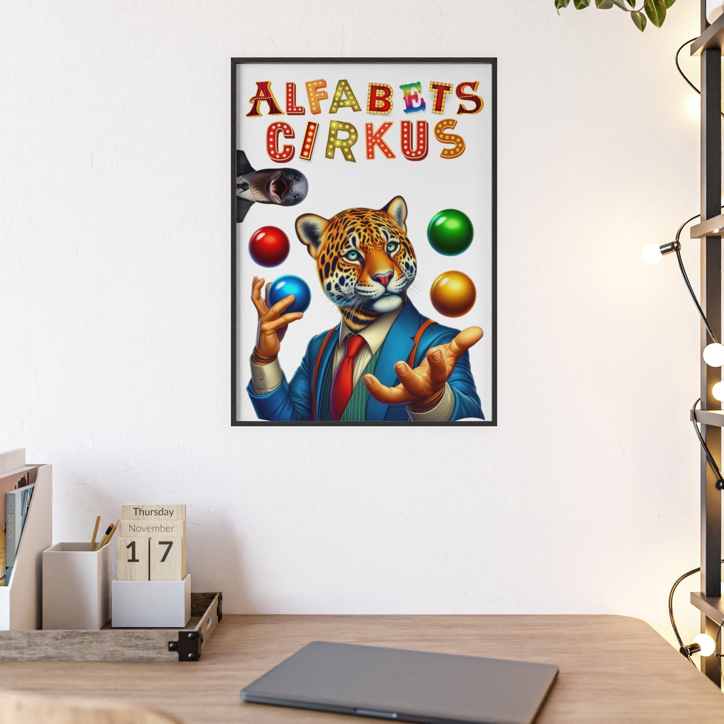 Poster | Alfabetscirkus | Tiger