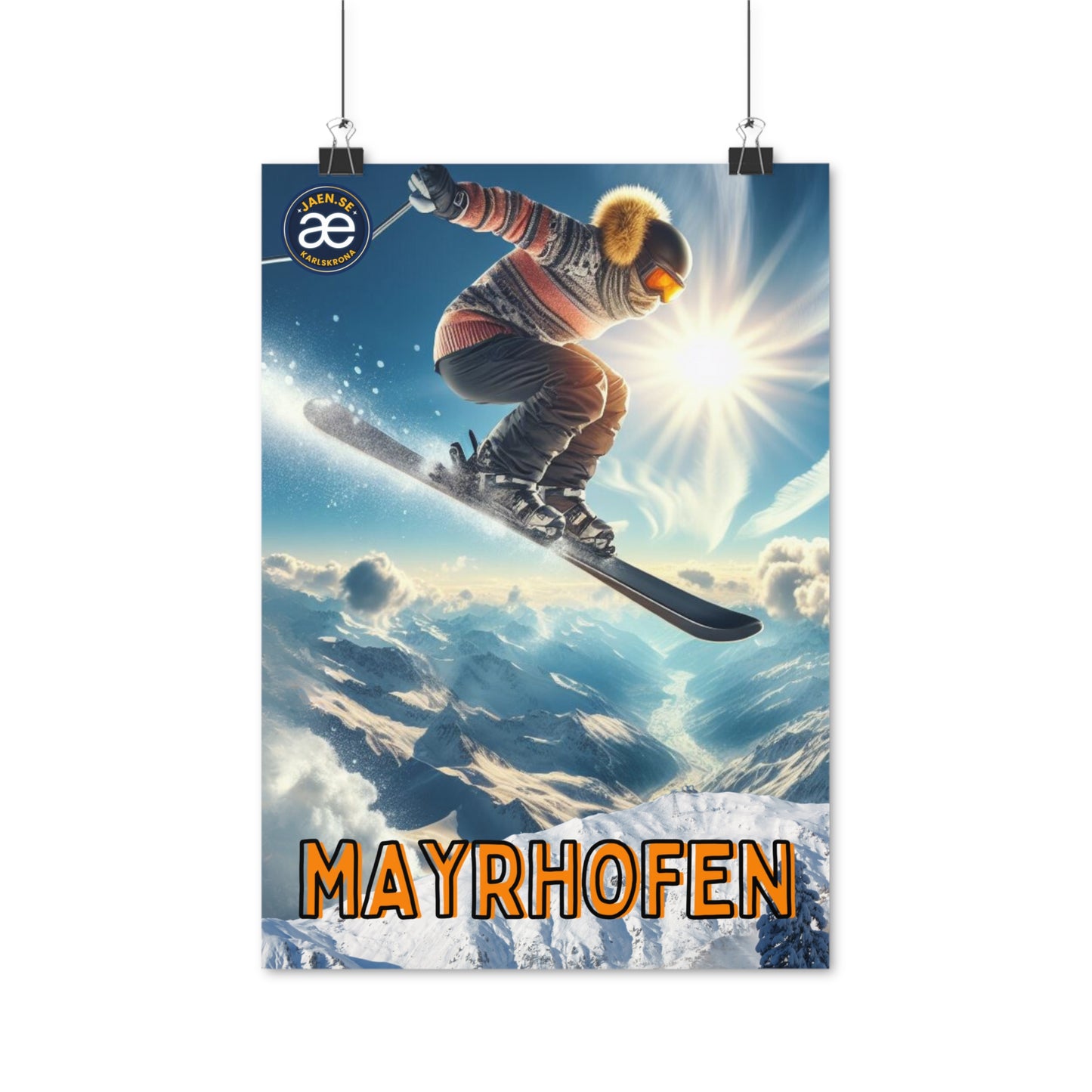 Poster | skier | Mayrhofen
