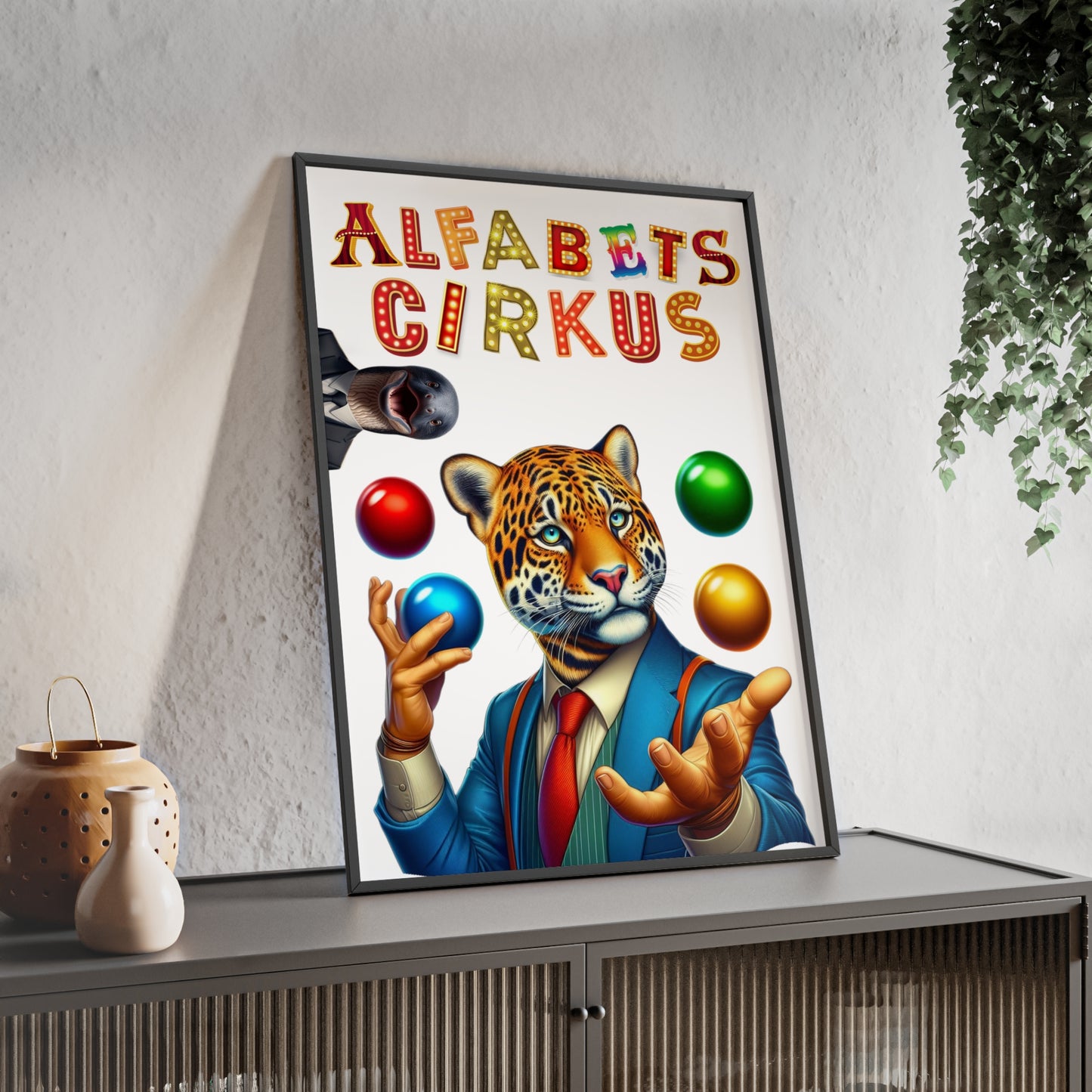 Poster | Alfabetscirkus | Tiger