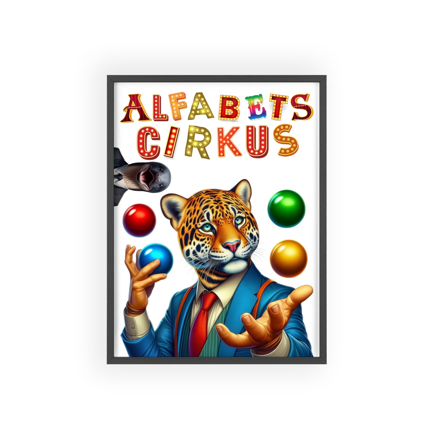 Poster | Alfabetscirkus | Tiger