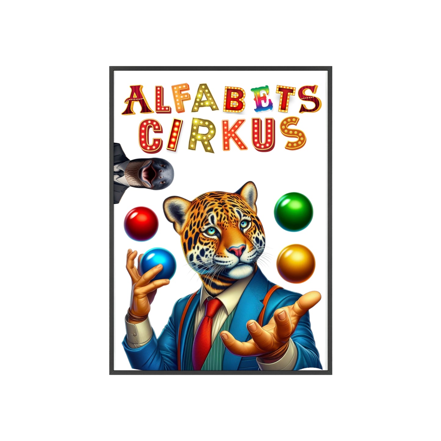 Poster | Alfabetscirkus | Tiger