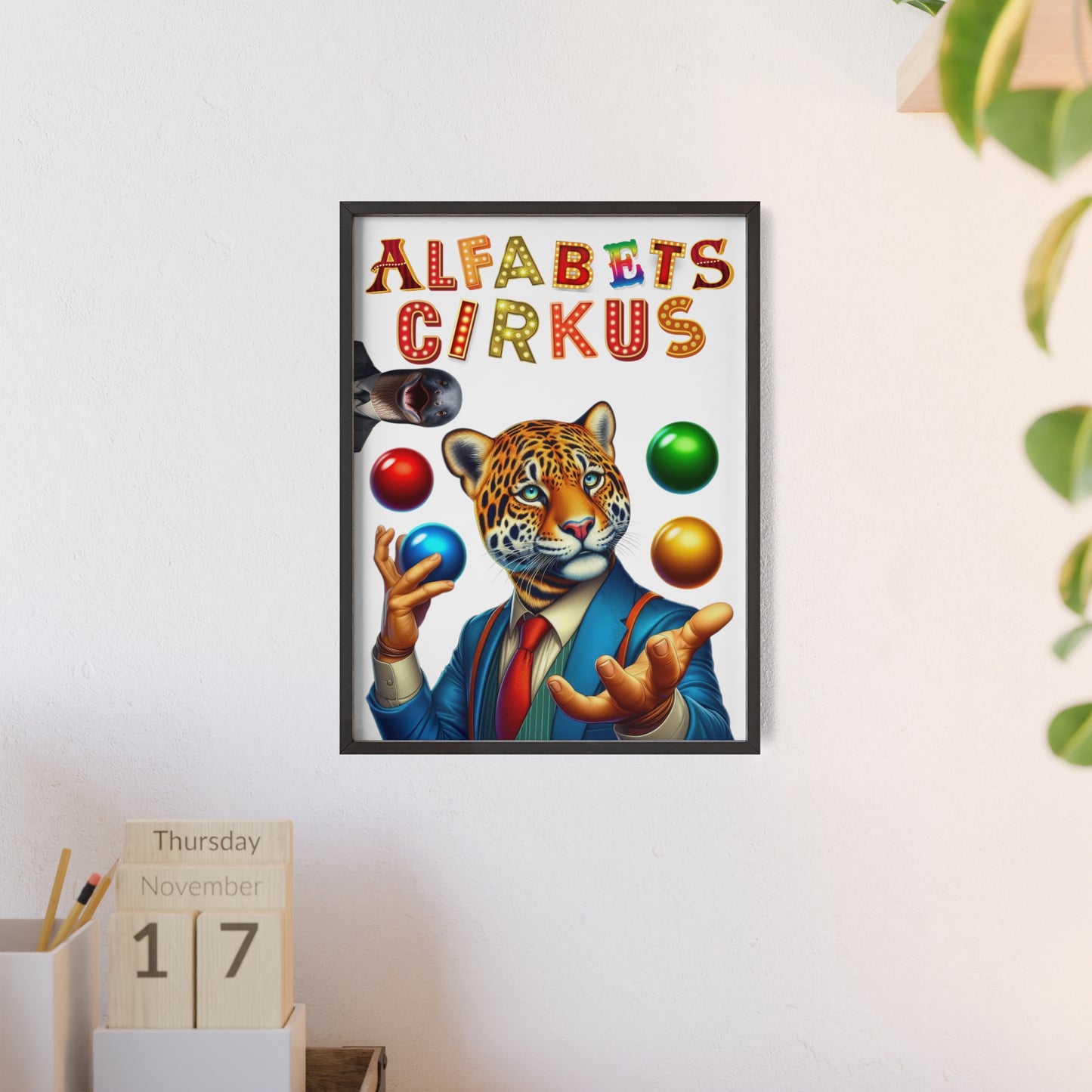 Poster | Alfabetscirkus | Tiger