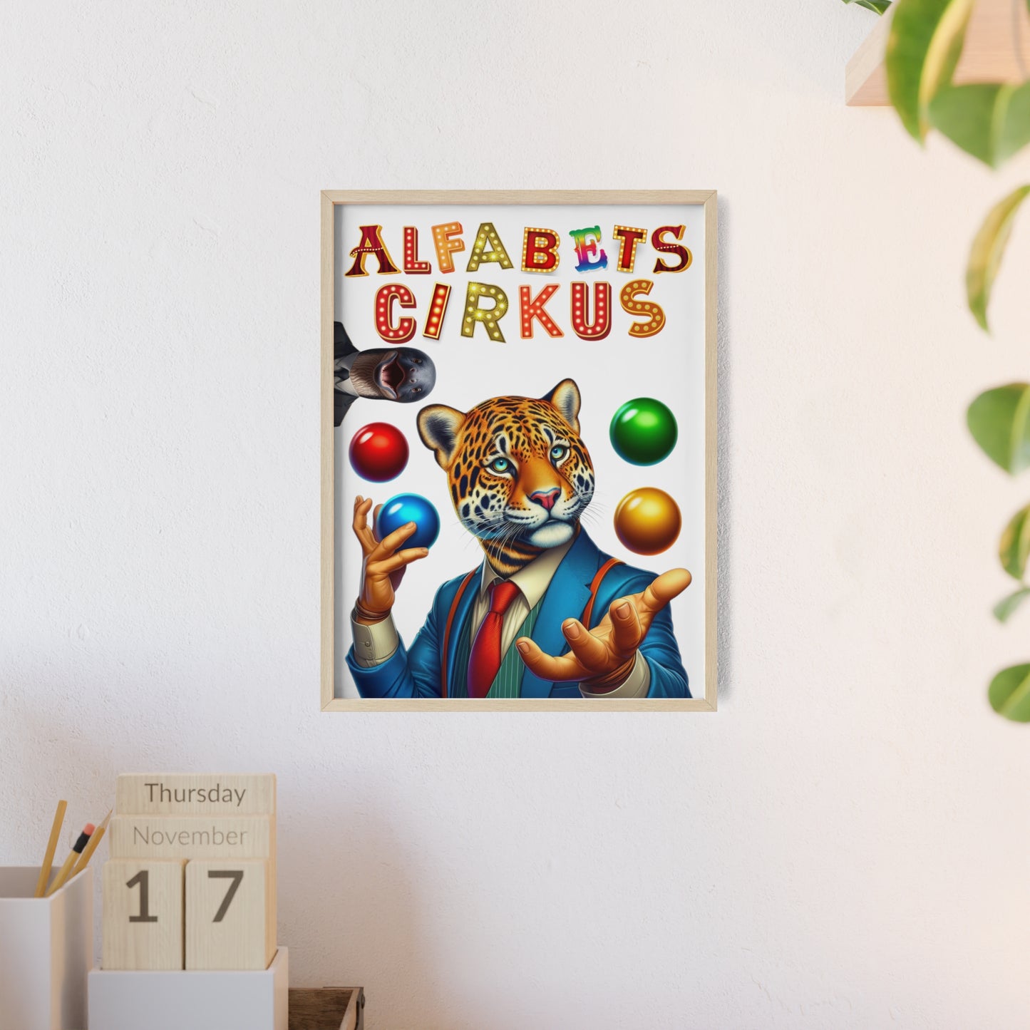 Poster | Alfabetscirkus | Tiger