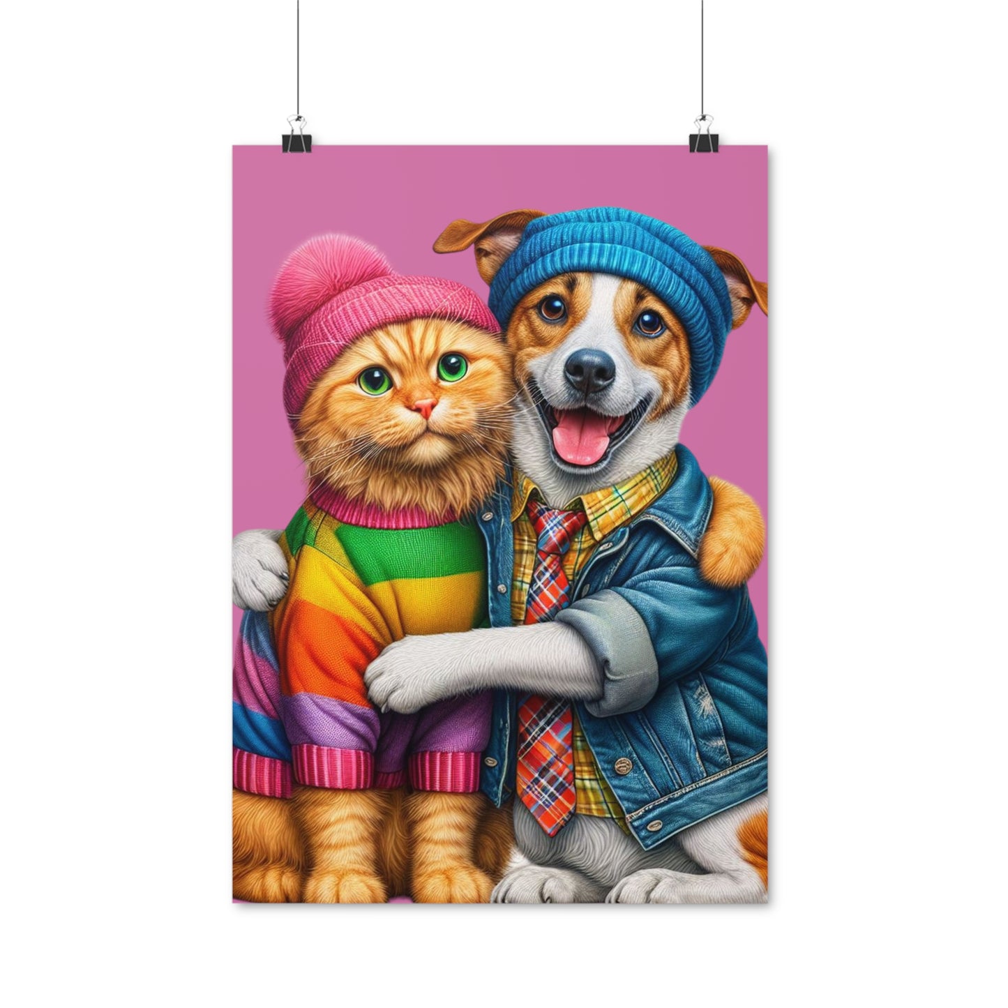 Poster Hund och Katt