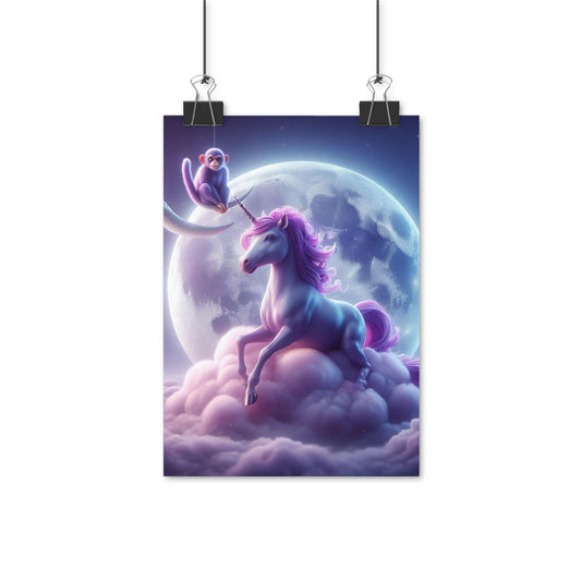 Poster | Enhörning och Apa