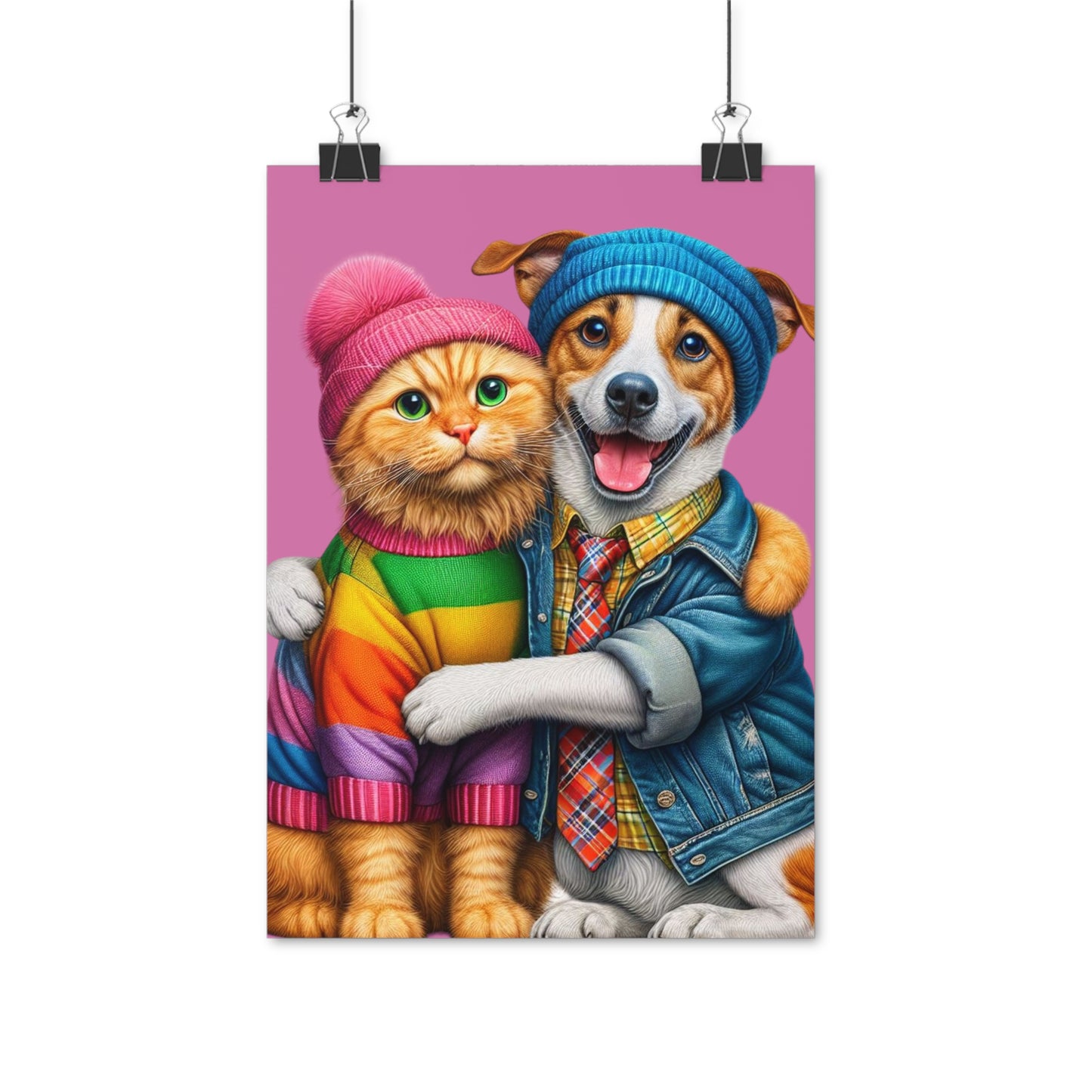 Poster Hund och Katt