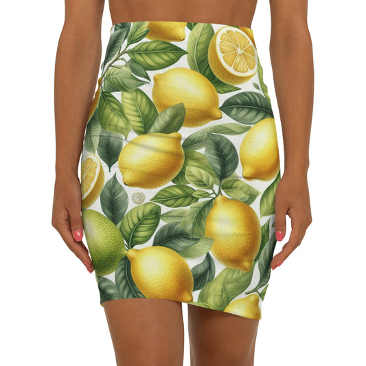 Women's Mid-Waist Pencil Skirt (AOP)